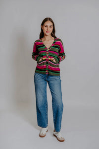 Bella - Multi Striped Cardigan