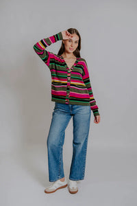 Bella - Multi Striped Cardigan