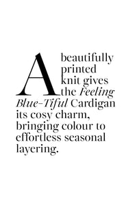 Coop Feeling Blue-tiful Cardigan in Blue & White