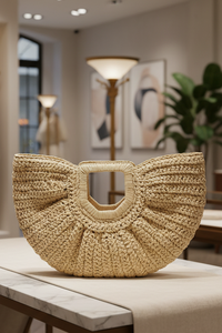 Rantan Handbag Half Moon