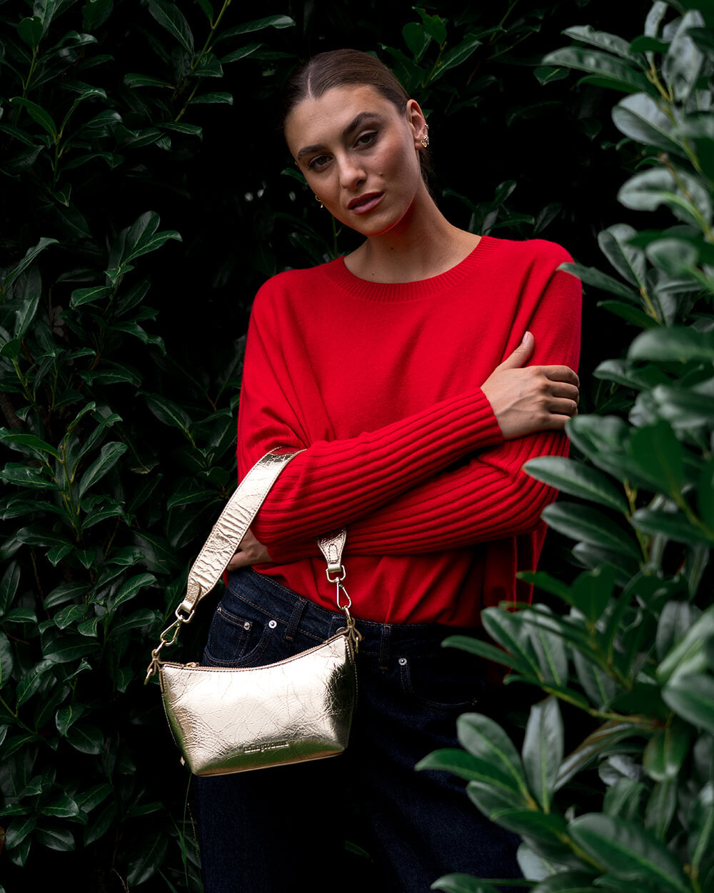 Arlington Milne Freya Bag Gold Crinkle