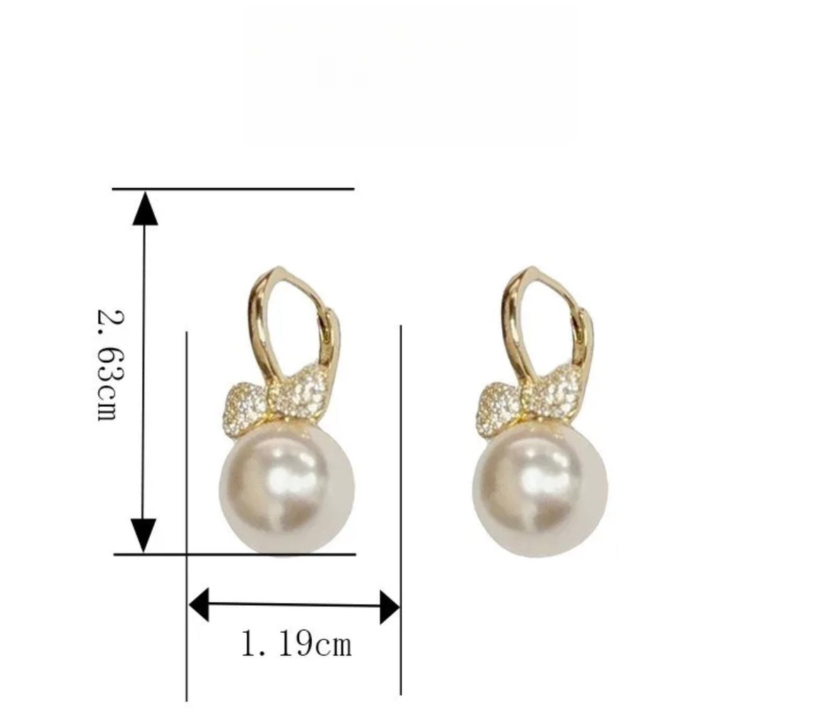 Pearl & Bow Earring