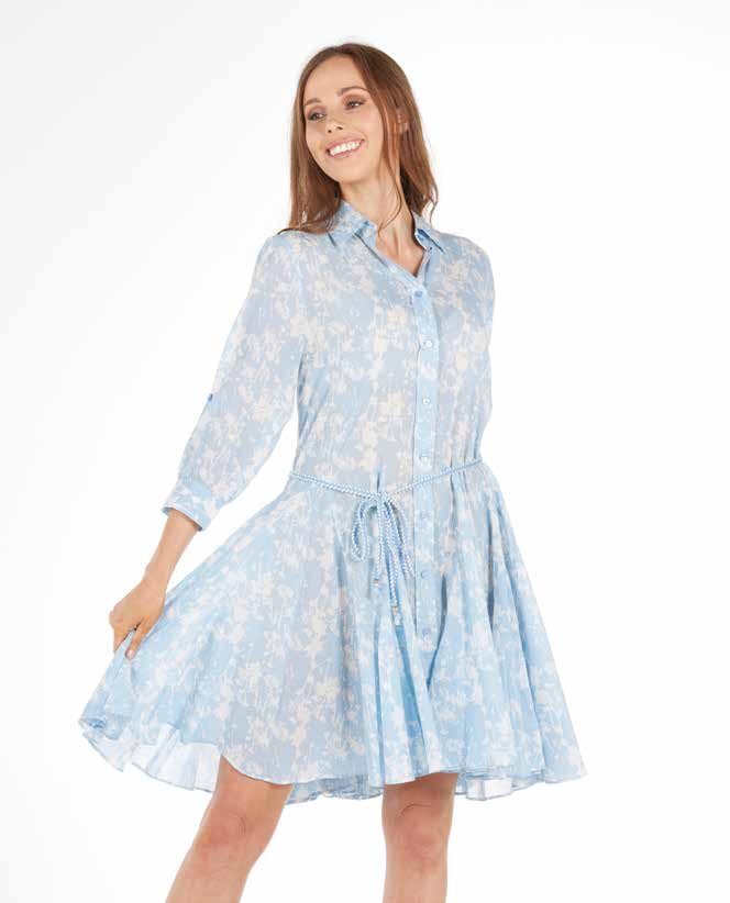 Belted summer Cotton Dress