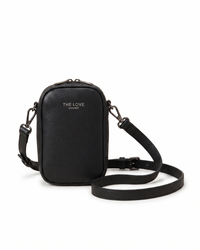 4THELOVE Mel Mini Cross Body Bag - Black with Gun Metal Hardware