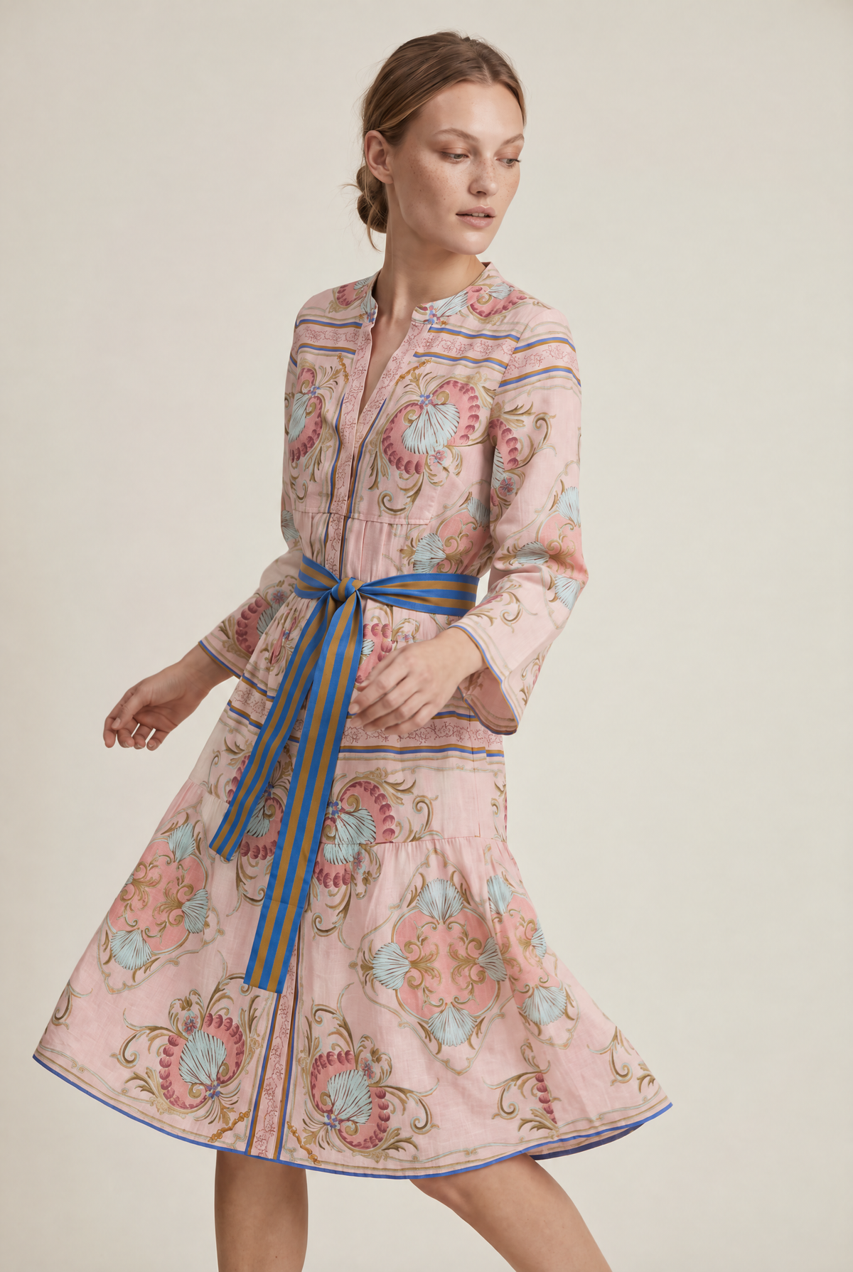 Lola Morocco Midi Dress - Neptune Pink