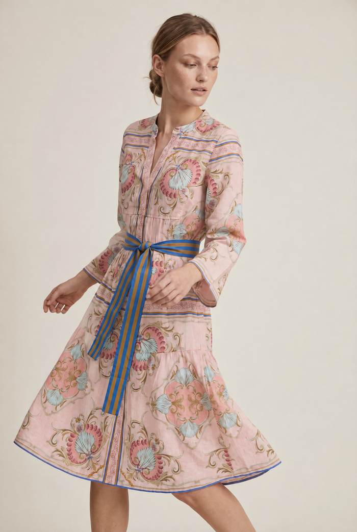 Lola Morocco Midi Dress - Neptune Pink