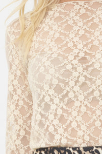 Joey the Label Lace Top Vanilla