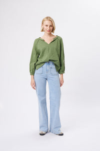 Kireina Harper Jean in Sky Blue, styled full length