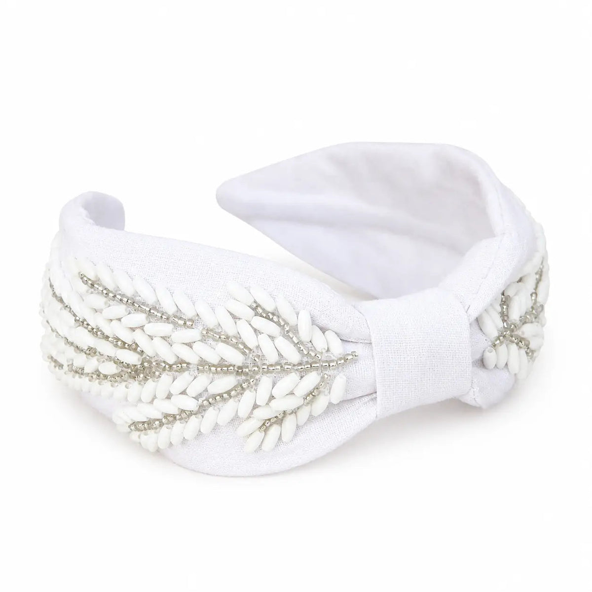 Tania Hird Handbeaded Linen Headband - Charlotte