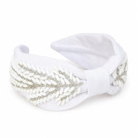 Tania Hird Handbeaded Linen Headband - Charlotte