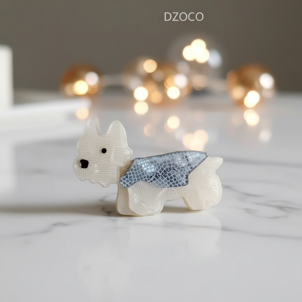 Pooch Acrylic Brooch