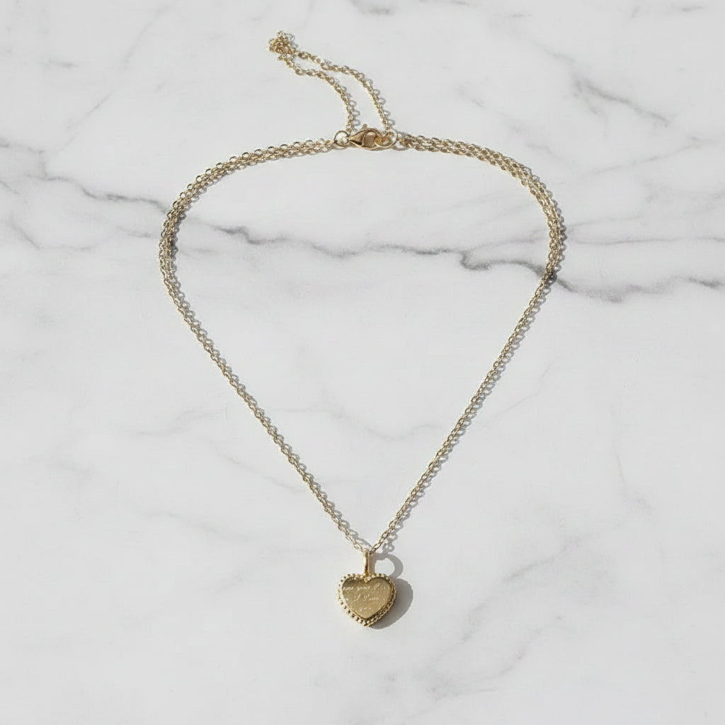 Love Note Heart Necklace