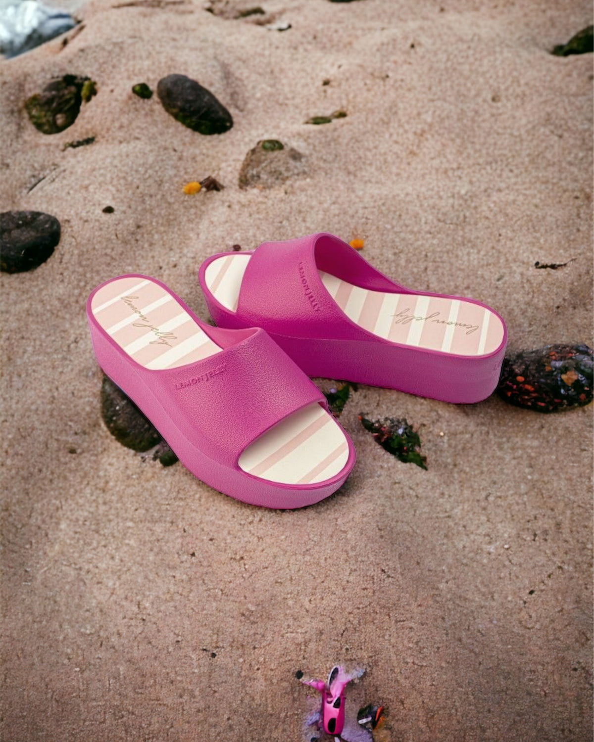 Sunny Platform Slides - Fuschia