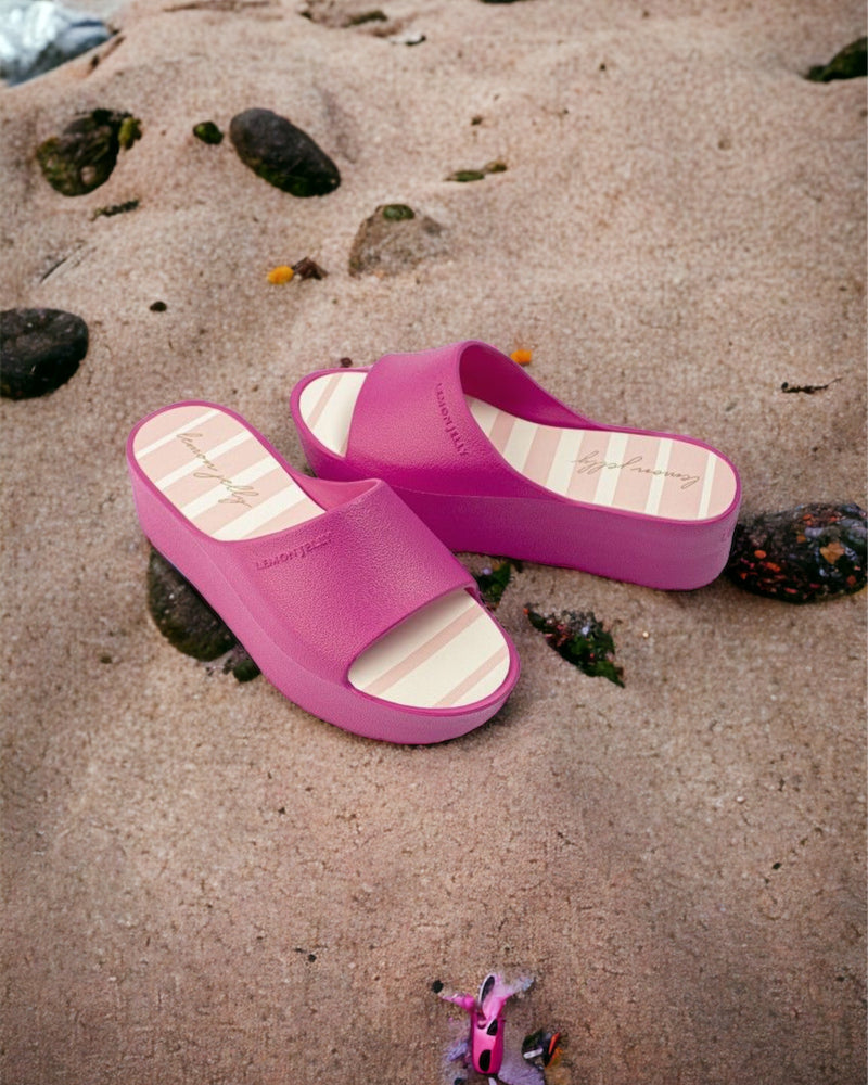 Sunny Platform Slides - Fuschia