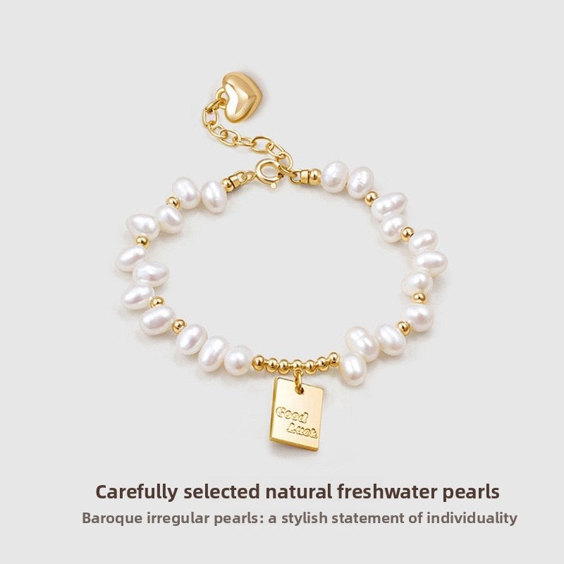 Good Luck Freshwater Pearl Copper Bracelet