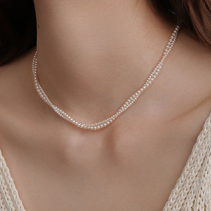 Zoe Clare - Double Strand Freshwater Pearl Necklace