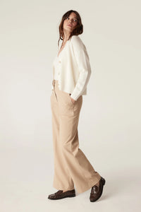 Cable - Pure Cashmere V Neck Cardigan