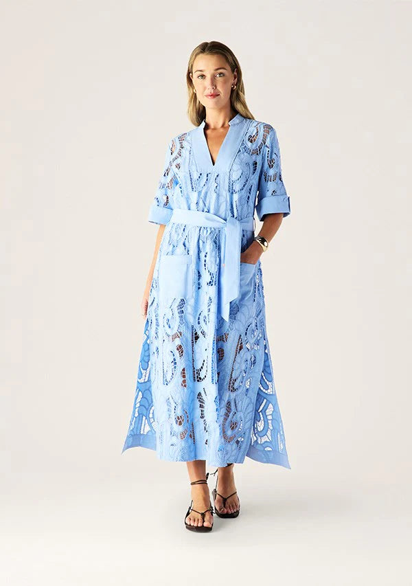 Mos the Label - Marbella Shift Dress - Cornflower Blue