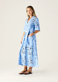 Mos the Label - Marbella Shift Dress - Cornflower Blue