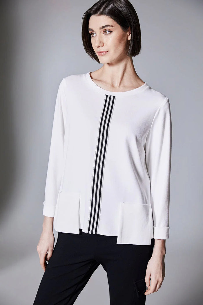 Peruzzi - Centre Stripe Top