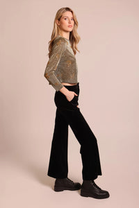 Traffic People - Ceeci Velvet Pants - Black