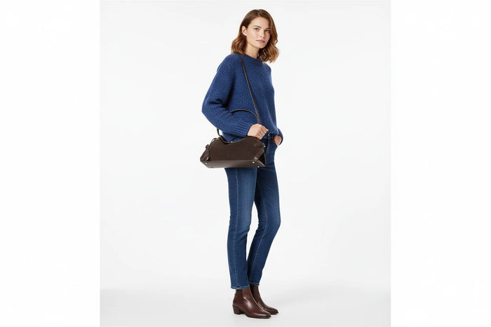 St Margaux Suede Leather Bag