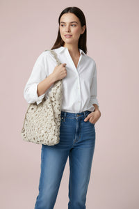 Flower Crochet Tote