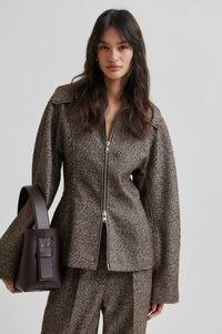 Second Female - Arbor Tweed Zip up Jacket