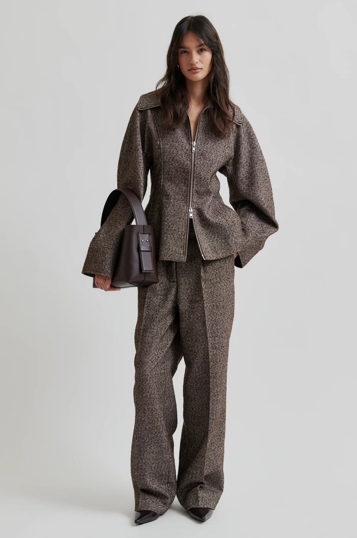 Second Female - Arbor Tweed Zip up Jacket