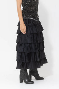 Silk Imposter Skirt - Black