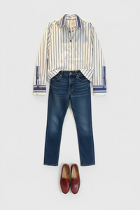 Eder by Anna - Belle Stripe Shirt detailed buttons