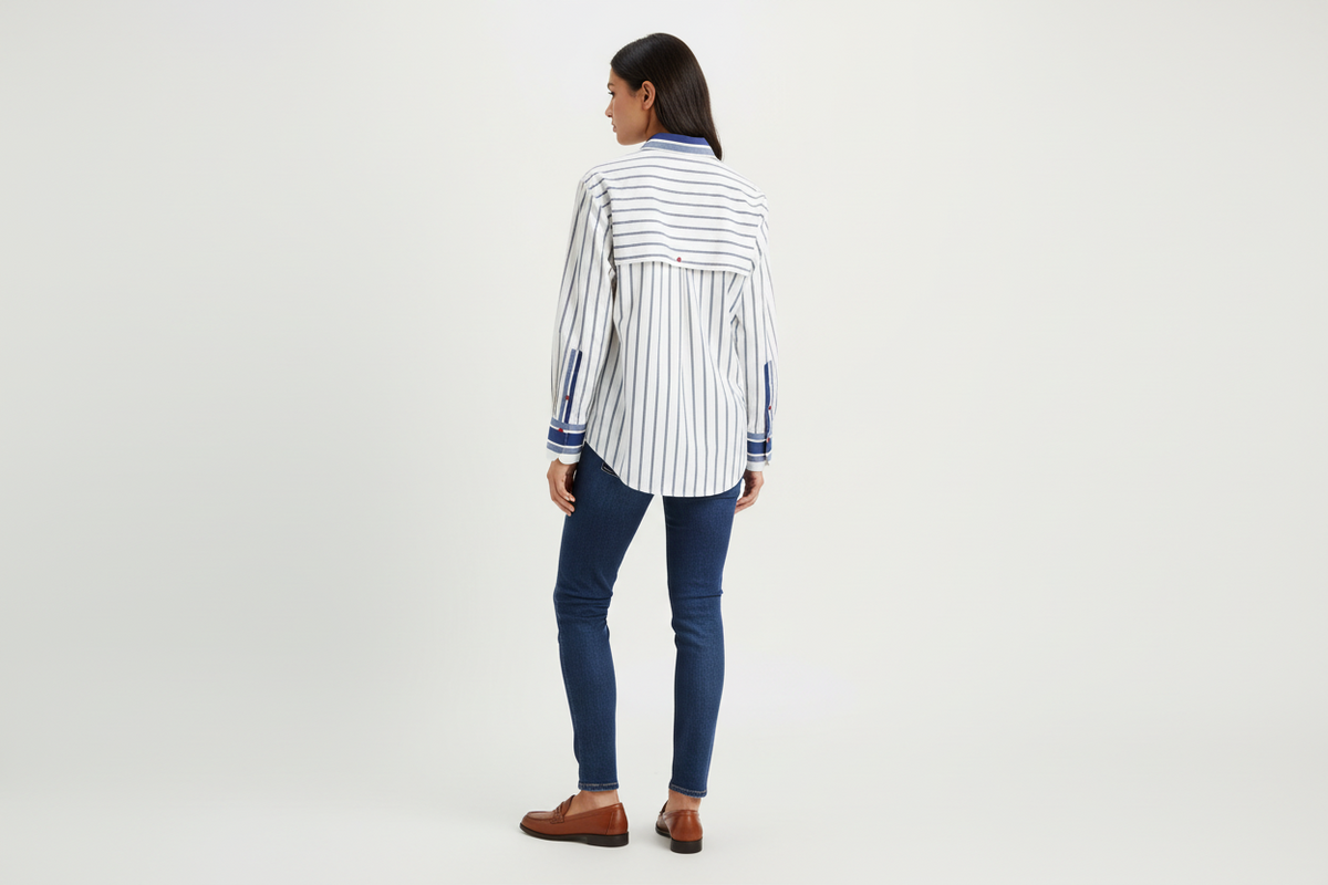 Eder by Anna - Belle Stripe Shirt detailed buttons