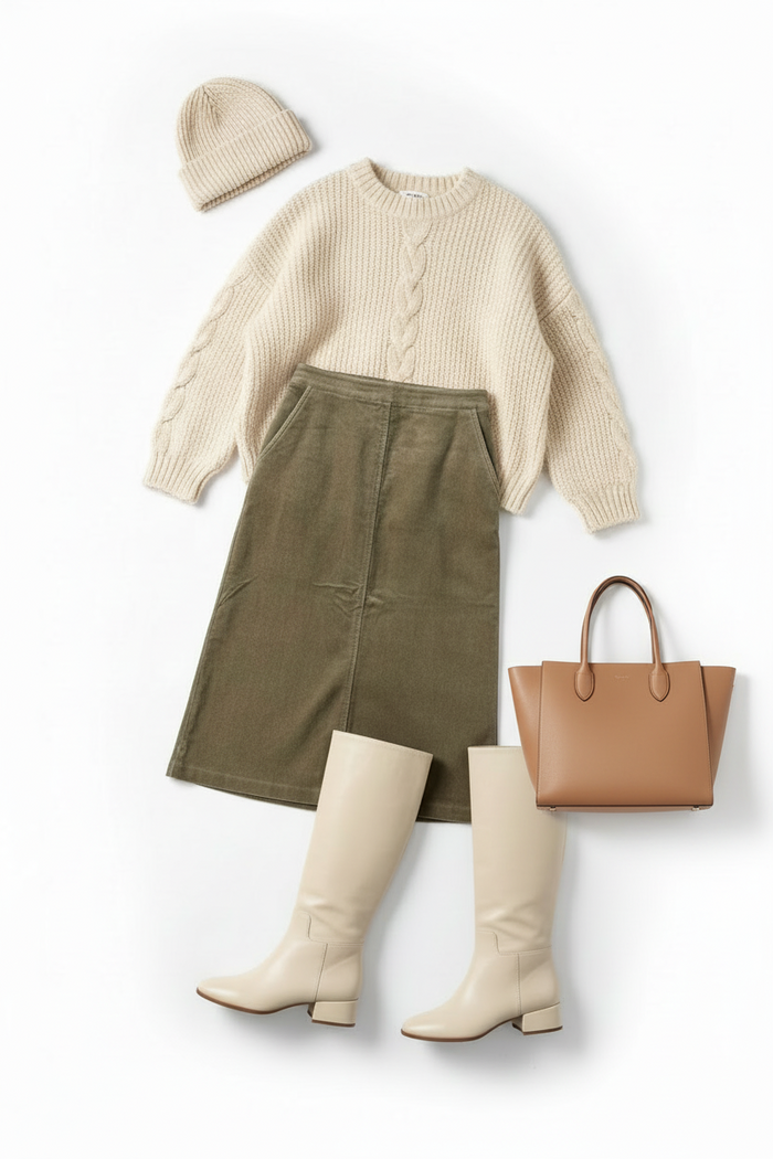 Corduroy Skirt