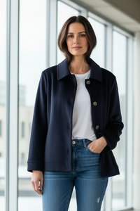 Velvet Stretch Cord Cosy Jacket