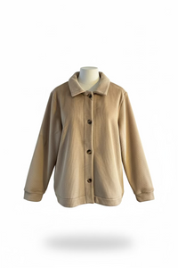 Velvet Stretch Cord Cosy Jacket