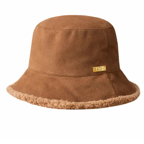 Suede Bucket Hut - Faux