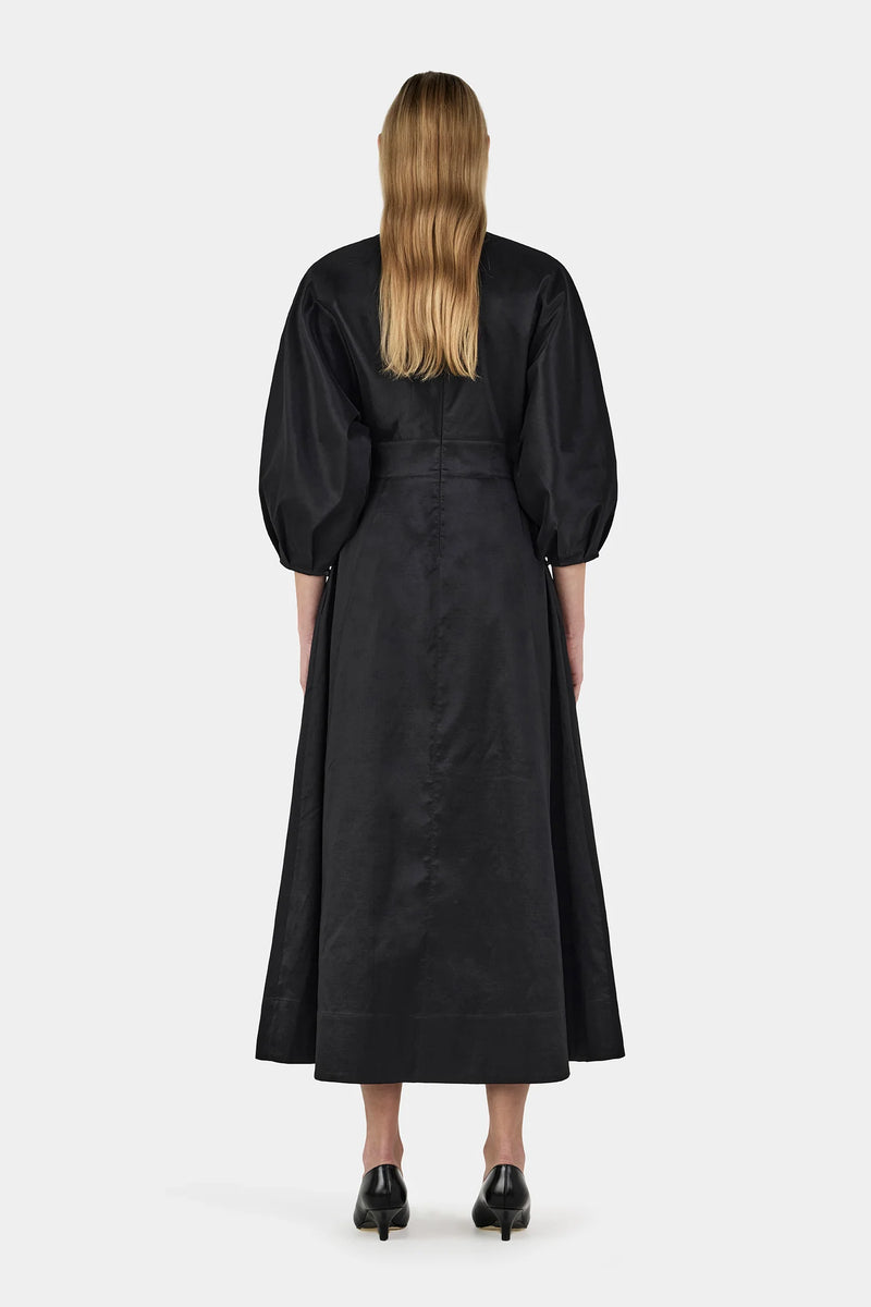 Hansen & Gretel - Penelope Chocolate Taffeta Dress