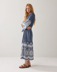Summum - Dress Chambray Embroidered - Indigo