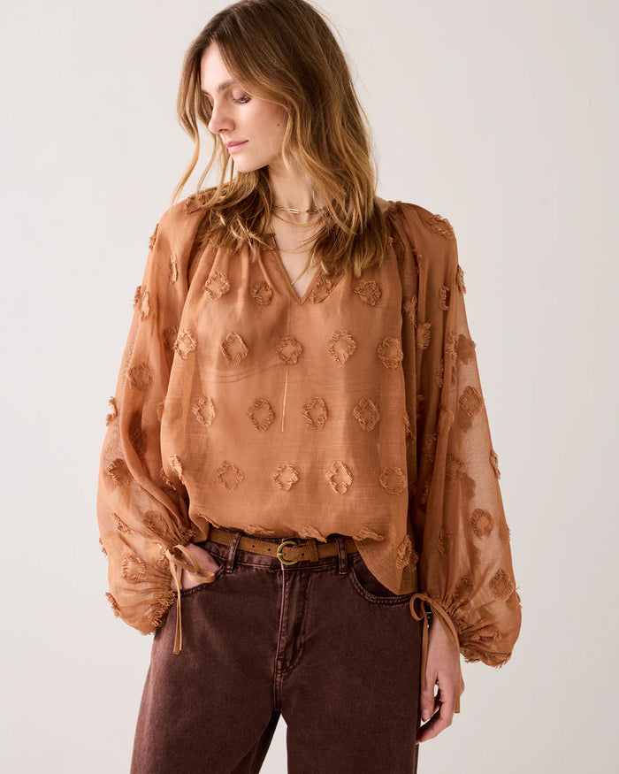 Summum - 3D Blouse - Cinnamon