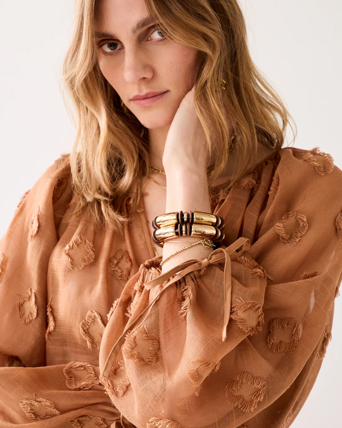 Summum - 3D Blouse - Cinnamon