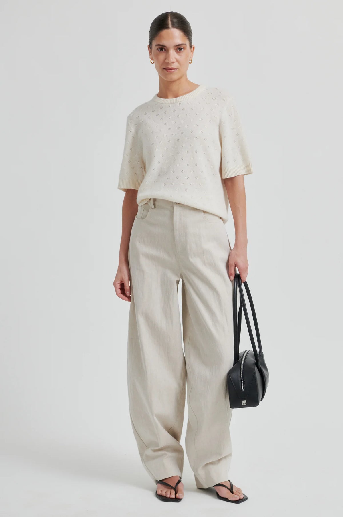 Second Female - Bacoli Barrel Trousers - Soft Beige