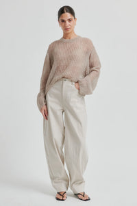 Second Female - Bacoli Barrel Trousers - Soft Beige