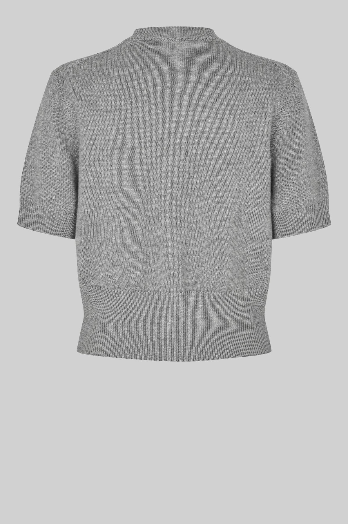 Second Female - Etna Knit SS Cardigan - Mid Grey Melange