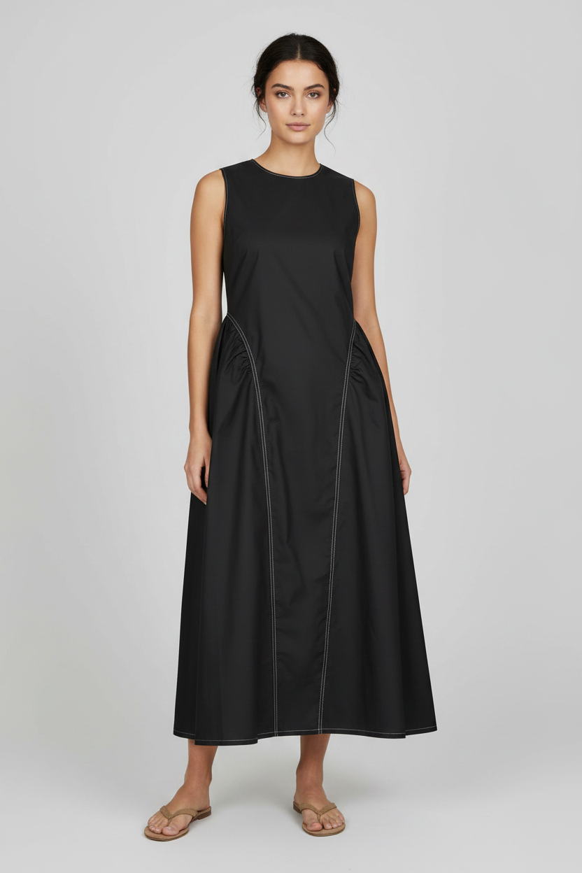 Second Female - Larkini Sculptured Dress - Black