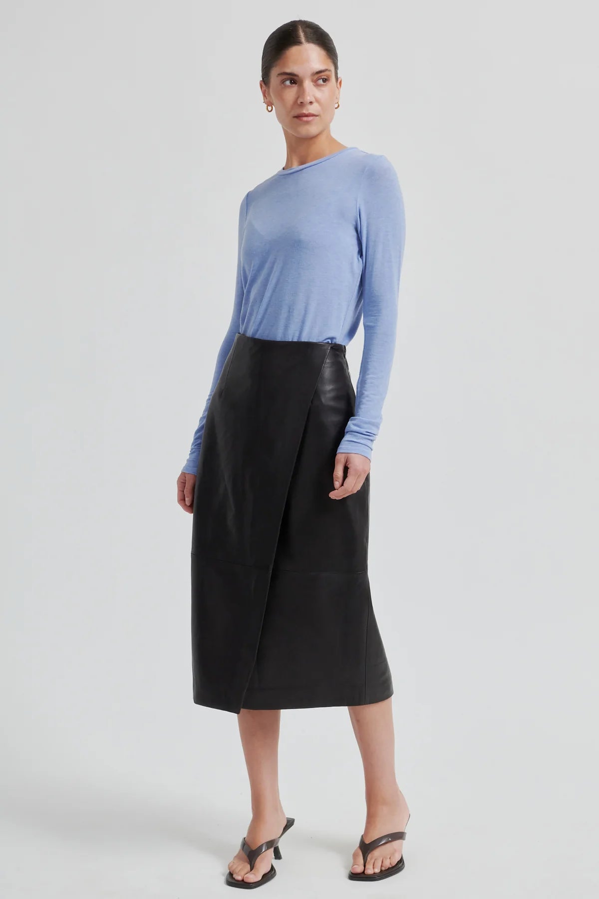 Second Female - Novel Leather Skirt - Chocolate Torte