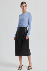 Second Female - Novel Leather Skirt - Chocolate Torte