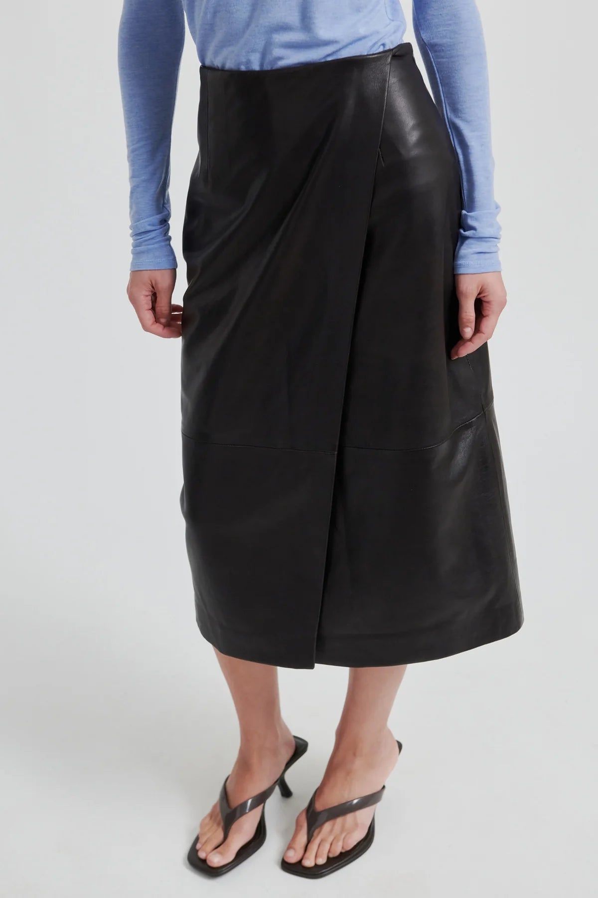 Second Female - Novel Leather Skirt - Chocolate Torte