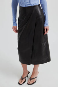 Second Female - Novel Leather Skirt - Chocolate Torte