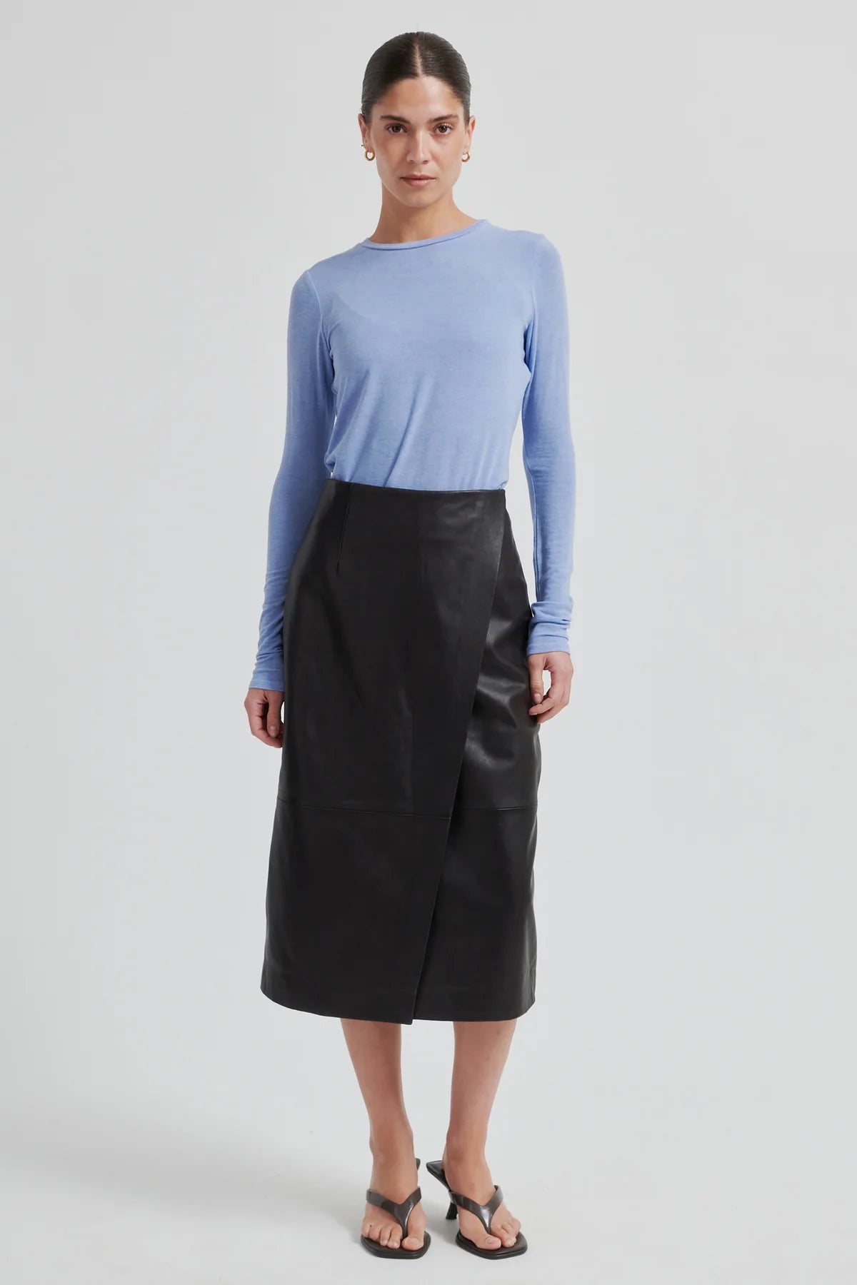 Second Female - Novel Leather Skirt - Chocolate Torte