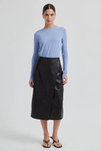 Second Female - Novel Leather Skirt - Chocolate Torte